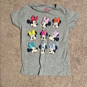 Disney Minnie Mouse Gray T-Shirt for Kids